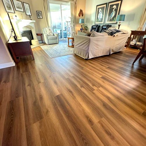 Dining area with medium textured LVP Flooring