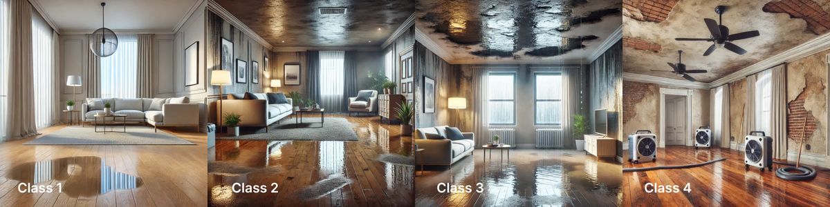 water damage classes image